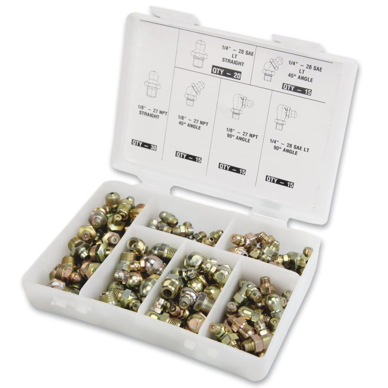 Fittings - Metric Grease Kit - Fittings and Caps - Box with 110 pcs