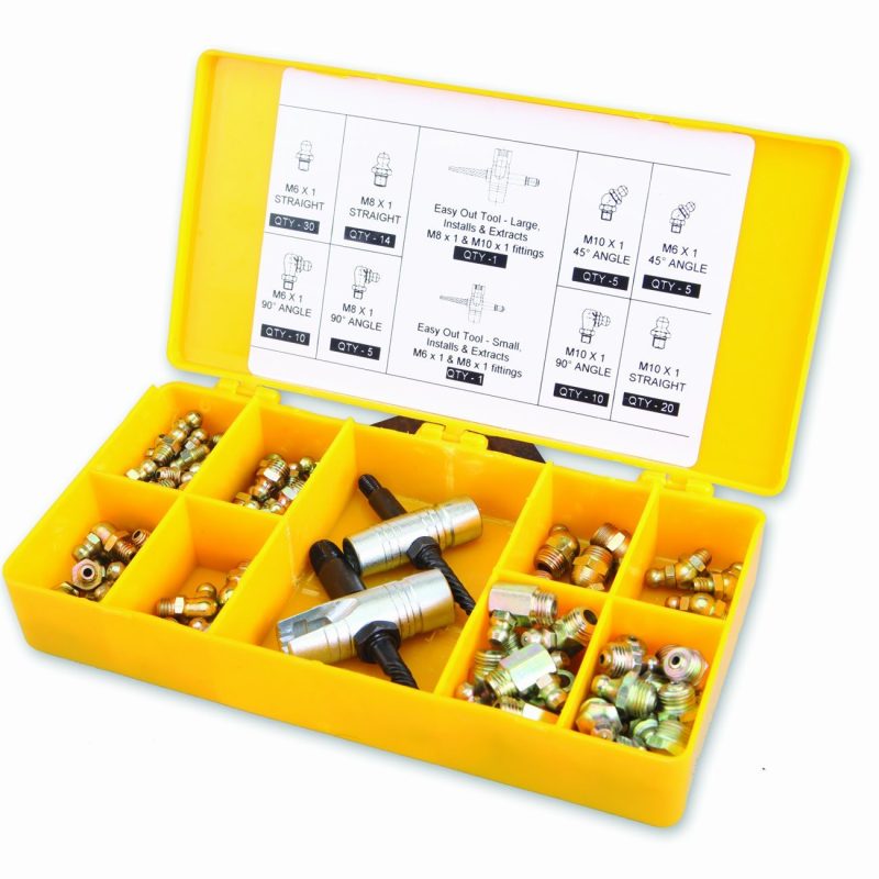 Fittings - Metric Grease Kit - Fittings and Caps - Box with 101 pcs